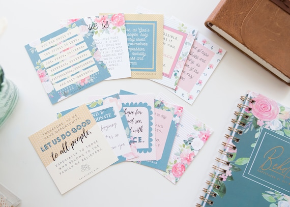 Scripture Cards / Memory Verse Cards / Bible Verse Cards / Fruit of the Spirit / Scripture Card / Christian Gifts / Bible Journaling Cards