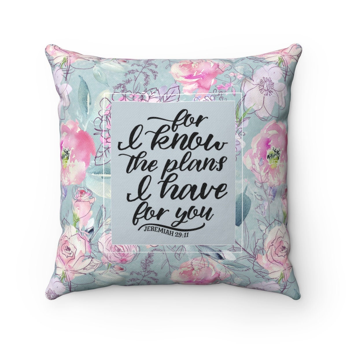 Bible Verse Throw Pillow / Custom Pillows / Jeremiah 2911 Etsy