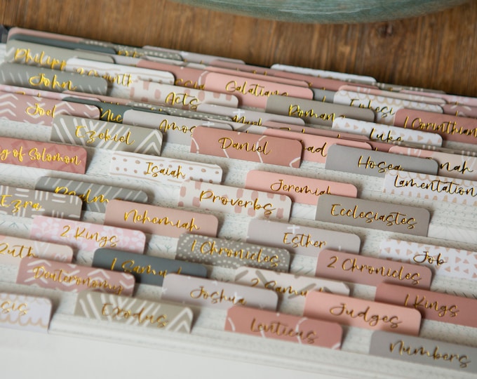 Bible Tabs Laminated Bible Tabs Tabs for the Bible Etsy