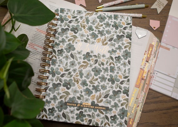 Prayer Journal | Guided Prayer Journal for women | Daily Prayer Journals | Sermon Notes | Gifts for Christian Women | It is Well Journal