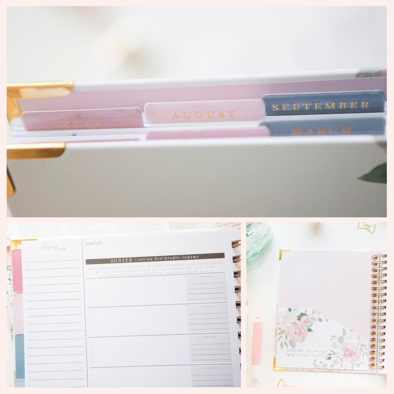 Christian Planner | Christian Goal Planner | Daily Devotional Planner | Daily Faith Planner | Bible Study Planner | Fuschia image 9