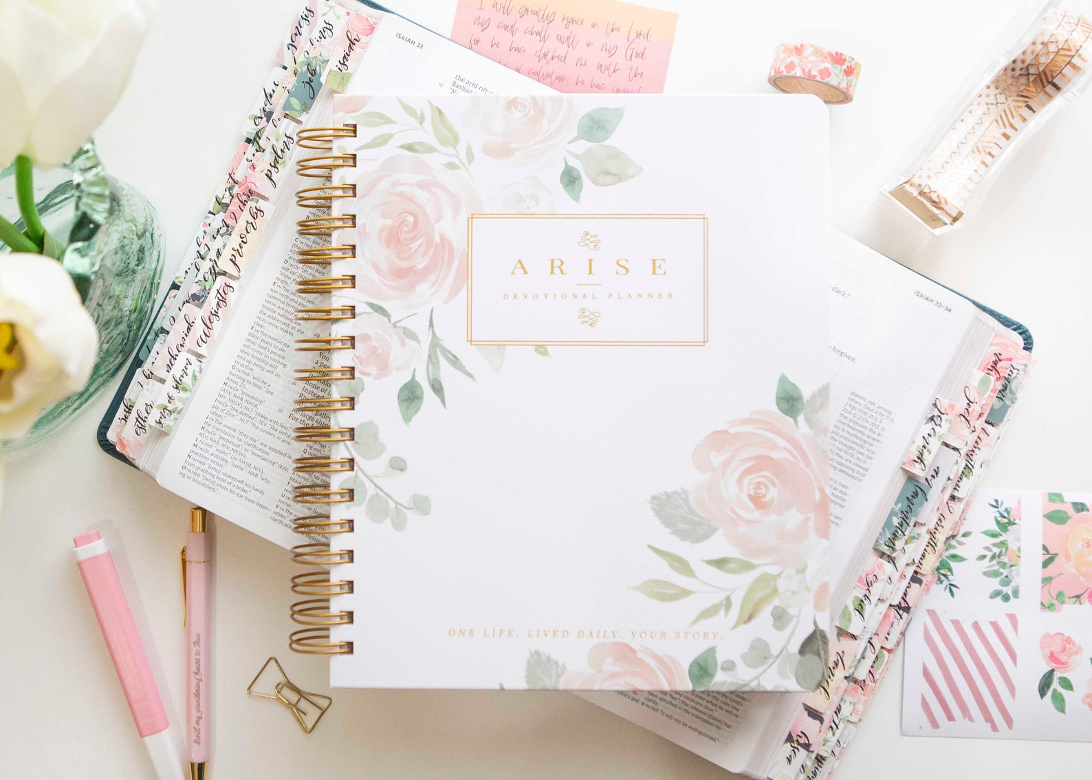 Abide Daily Devotional Planner - Floral