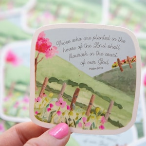 psalm 92:13 sticker