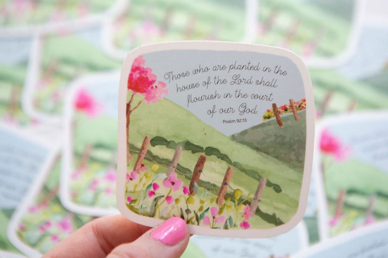 psalm 92:13 sticker