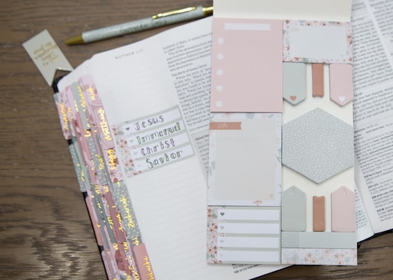 Cute Sticky Notes Set | Selah Sticky Notes | Bible Journaling Sticky Notes | Prayer Journal Note Pads | Sticky Notes for Bible