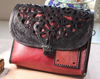 Sac à Main Benedita En Liège Nature & Marron Glacé - Élégance Classique