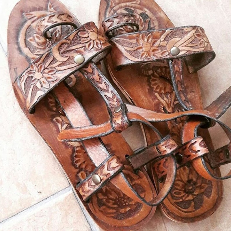 Embroidered Sandals - Etsy