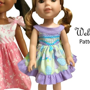 Wellie Wishers Dress Pattern Bundle, 14 in Doll Dress Pattern Bundle, Wellie Wishers Doll Clothes, Wellie Wishers Patterns, 14inch PDF Dress