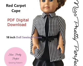 18 Inch Doll Clothes Jacket Cape Sewing PDF Pattern Bundle