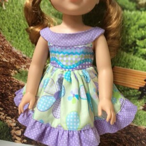 Wellie Wishers Doll Dress PDF Pattern, Wellie Wishers Dress Pattern, MPP Boutique Pattern, 14 Inch Doll Dress, Wellie Wishers Doll Clothes image 2