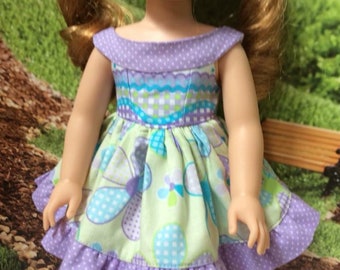 Wellie Wishers Doll Dress PDF Pattern, Wellie Wishers Dress Pattern, MPP Boutique Pattern, 14 Inch Doll Dress, Wellie Wishers Doll Clothes