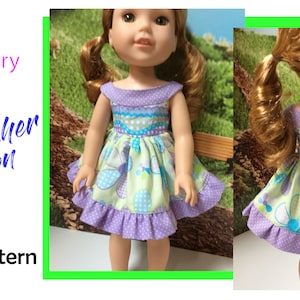 Wellie Wishers Doll Dress PDF Pattern, Wellie Wishers Dress Pattern, MPP Boutique Pattern, 14 Inch Doll Dress, Wellie Wishers Doll Clothes