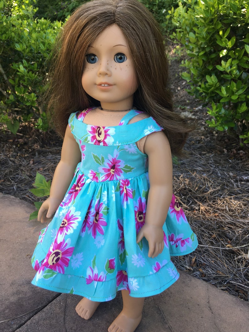 18 Inch Doll Dress Off Shoulder Doll Dress Pattern Vintage | Etsy