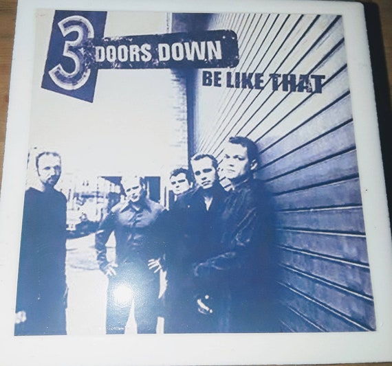 Doors Three Doors Down Vinyl Cover Coaster Paperweight Art Etsy