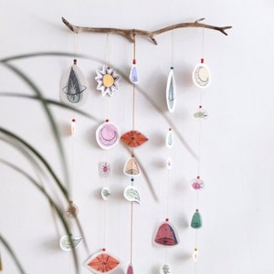 Ghirlanda di carta con perline arcobaleno colorato, decorazione da parete, mobile, coriandoli, stelle lunari, decorazione di carta, cameretta dei bambini, asilo nido, Natale