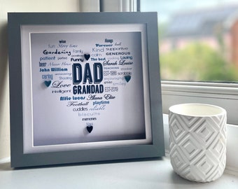 Personalised Heart box frame