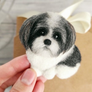Shih Tzu 3d pet memorial Maltese Dog sculpture, dog memory gift, pet remembrance, realistic dog, pet sympathy ornaments, Shih Tzu art