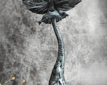 Handgemaakte Amanita-paddenstoel textielsculptuur Cottagecore woondecoratie