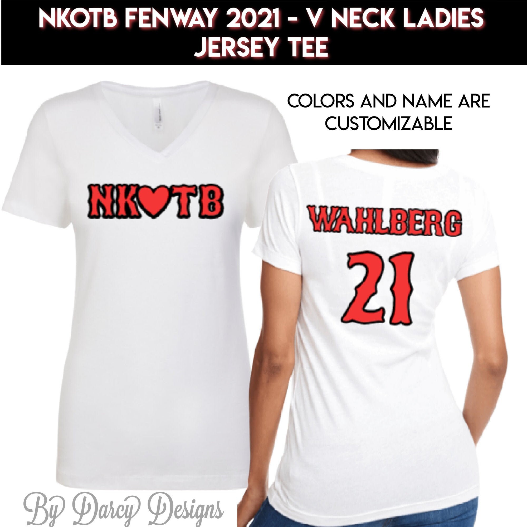 NK(heart)TB Jersey V Neck Tee | NKOTB / New Kids On The Block / Fenwa…