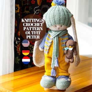 Häkel- & Strickanleitung PDF - Spielzeug-Kleidung - Outfit Peter / Spielzeug-Kleidung Strick- und Häkelanleitung / Polushkabunny