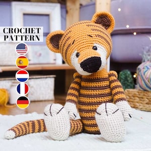 Polushkabunny Crochet Tiger Pattern - amigurumi toy pattern