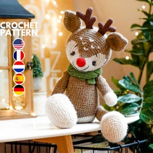 Crochet Reindeer Pattern - amigurumi toy pattern /by Polushkabunny