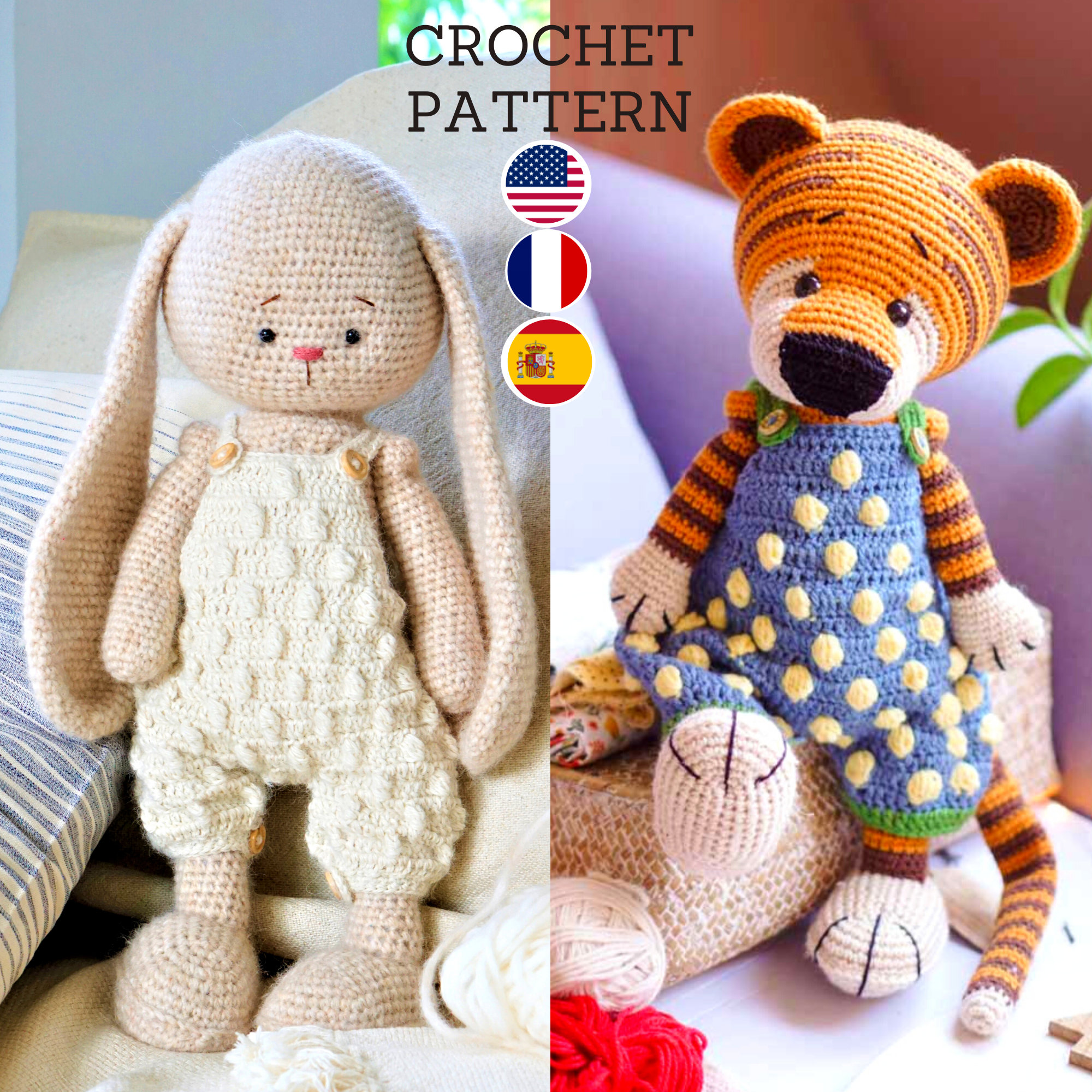 Polushkabunny Crochet Pattern Amigurumi 
