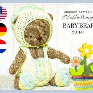 CROCHET PATTERN Amigurumi Doll Toy Clothes Outfit for Teddy Bear / Polushkabunny