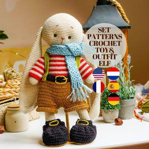 SET - Crochet bunny pattern - Crochet patterns by Polushkabunny - amigurumi patterns