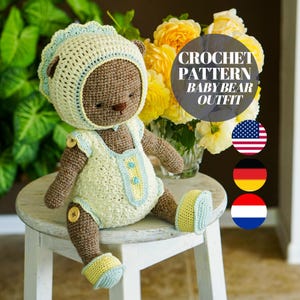 CROCHET PATTERN Amigurumi Doll Toy Clothes Outfit for Teddy Bear / Polushkabunny