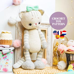 Häkelanleitung - Amigurumi Katze Häkelanleitung / Polushkabunny