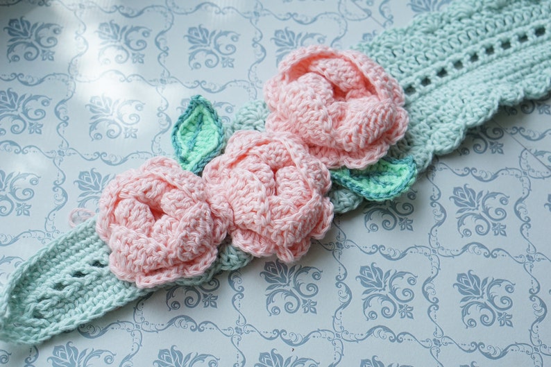 Crochet Pattern Stunning Bohemian Style Headband for Mom and - Etsy