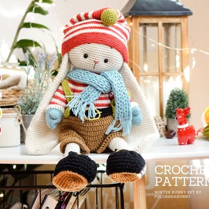 SET Crochet bunny pattern Crochet patterns by Polushkabunny amigurumi patterns image 2