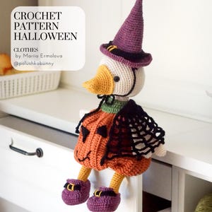 CROCHET PATTERN - Halloween Outfit - Clothes for Goose / Duck - English