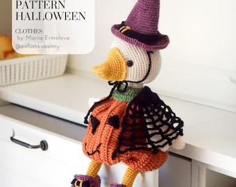 GEHAAKT PATROON - Halloween-outfit - Kleding voor gans / eend - Engels