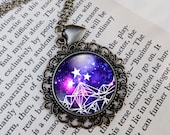 Night Court Purple Galaxy Necklace, A Court of Thorns and Roses, Mist and Fury, ACOMAF ACOTAR Jewelry, Bracelet, Ring or Keychain