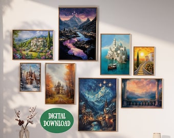 Prythian Courts Gallery Wall Art Prints (Digital Download)