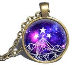 Night Court Purple Galaxy Necklace, A Court of Thorns and Roses, Mist and Fury, ACOMAF ACOTAR Jewelry, Bracelet, Ring or Keychain