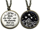 A Court Thorns and Roses, Double Sided Galaxy Night Court, 39 To the stars who listen, dreams that are answered 39 , A Court of Mist and Fury
