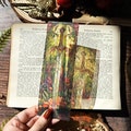 Botanical Sword Stained Glass Bookmarks (Transparent Clear Bookmark, Stained Glass Cottagecore, Book Lover, Romantasy Fantasy Book Reader) product logo