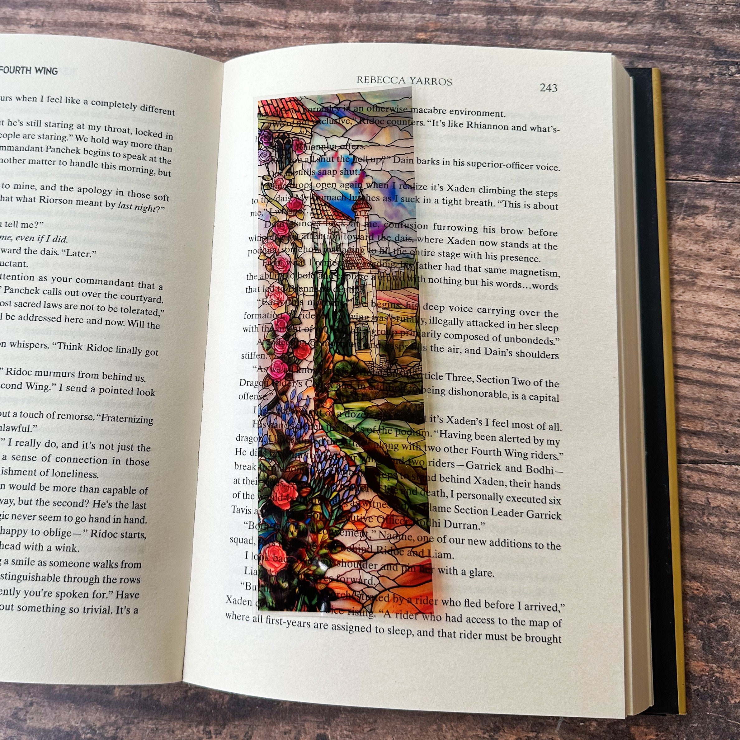 Velaris Stained Glass Bookmarks ACOTAR Transparent Clear Bookmark, Stained Glass Night Court, Book Lover, Fantasy Book Reader Gift