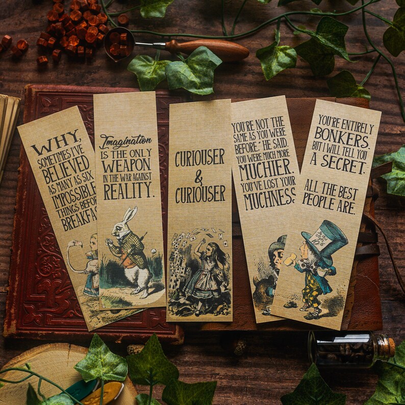 Alice im Wunderland Lesezeichen C. S. Lewis Zitat Alices