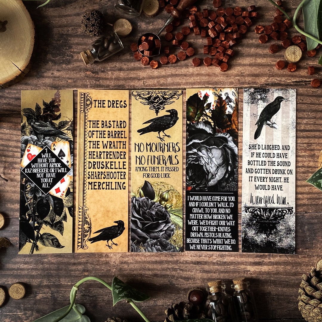 Kaz & Inej Bookmarks Six of Crows Bookmarks -  Israel