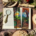 Shire Stained Glass Bookmarks (Transparent Clear Bookmark, Stained Glass Cottagecore, Book Lover Reader Gift) product logo