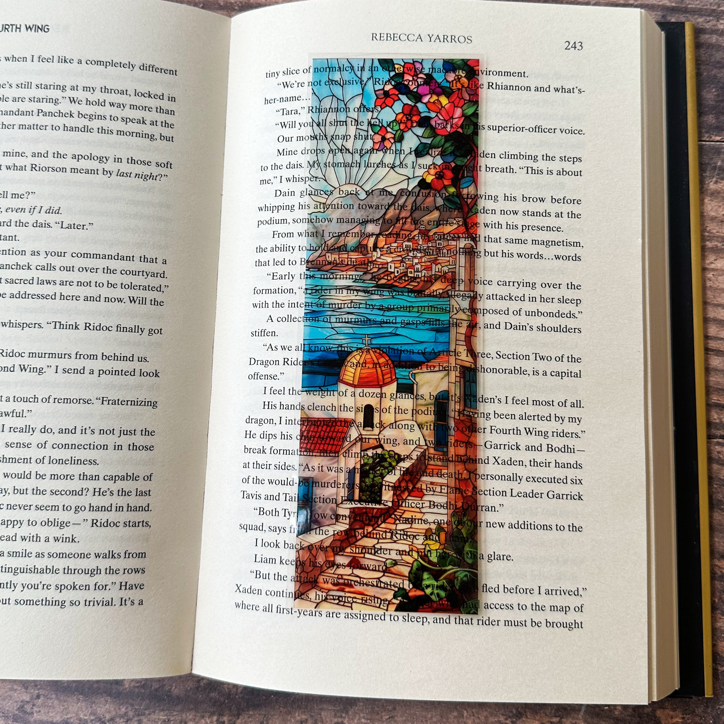 Velaris Stained Glass Bookmarks ACOTAR Transparent Clear Bookmark, Stained Glass Night Court, Book Lover, Fantasy Book Reader Gift