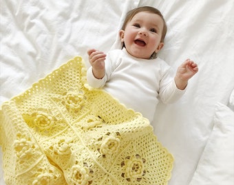 Baby Blanket | Hand Crochet | Crochet Baby Blanket Afghan | Receiving Blanket