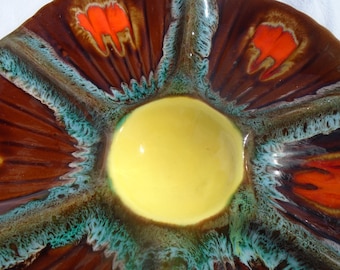 Vallauris oyster plates, vintage oyster plates, 1960s oyster plates