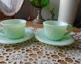 Tasse et sous-tasse ADAMS English Scenic Vert Céramique/Faïence Illustration