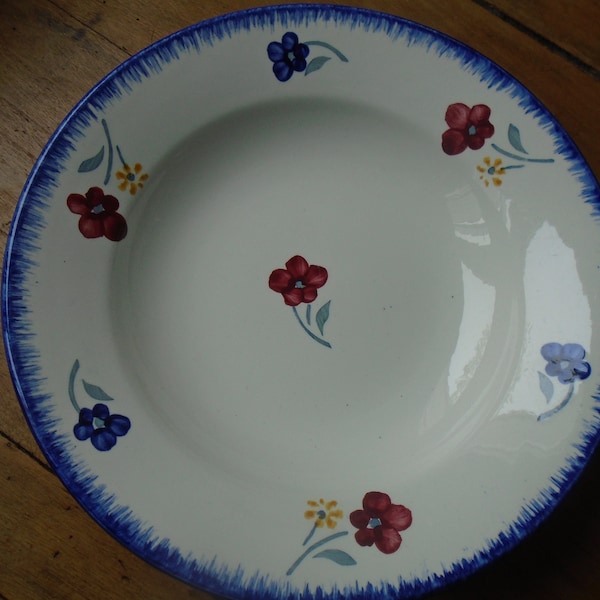 4 Assiettes creuses, assiettes à soupe, assiettes à salade, Digoin Sarreguemines, Collection Mary Lou, 2 lots  sont disponibles