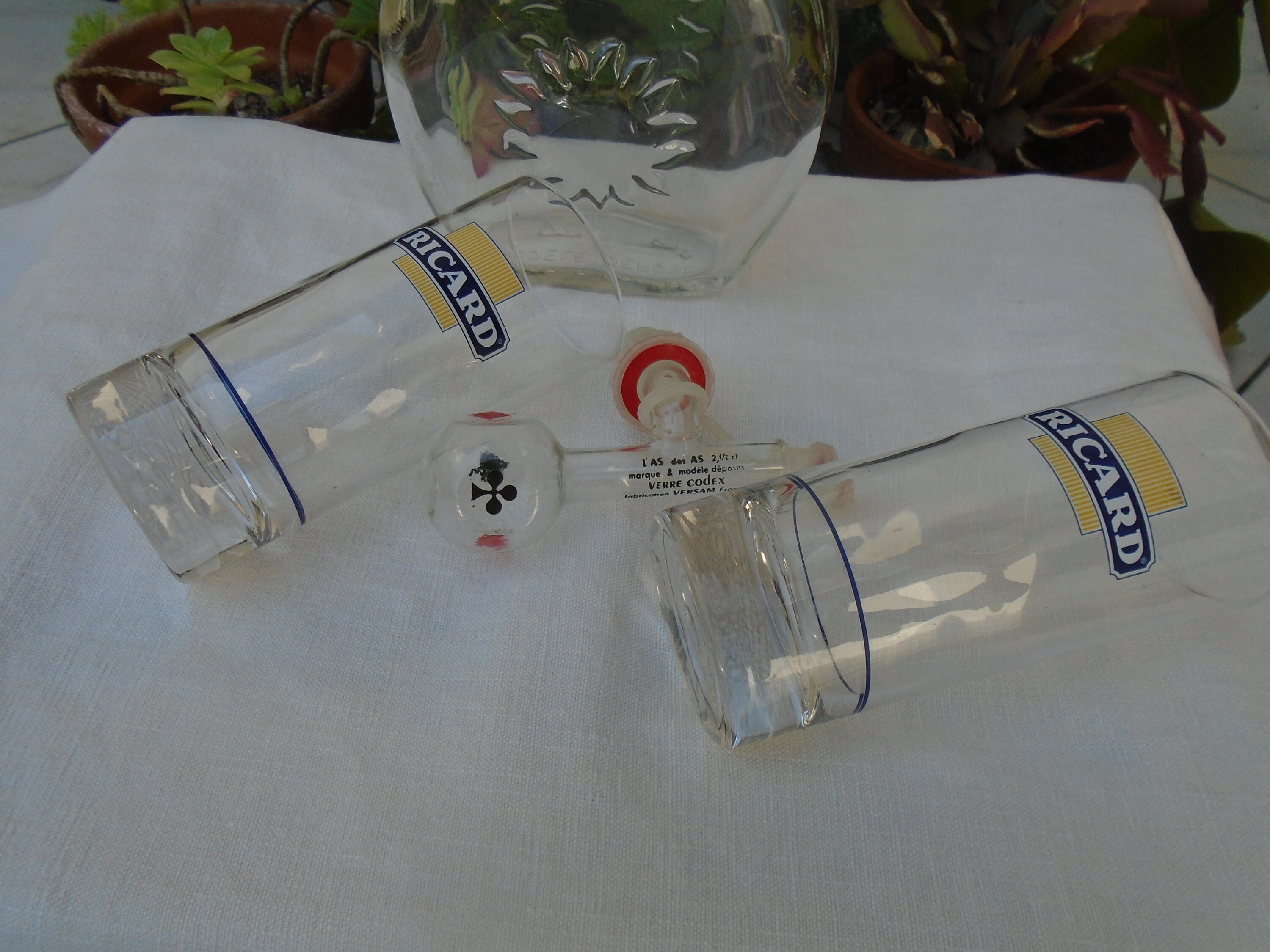 Carafe RICARD and 2 RICARD Glasses and a Bottle Doser RICARD French  Aperitif -  Singapore